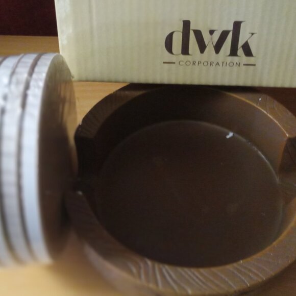 NEW Cowboy Drink Coaster Set Rodeo Roundup Western ColoradoDesert Longhorn Skull - Picture 2 of 5